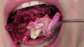 A meal with various vegetables MP4 FULL HD 1080p