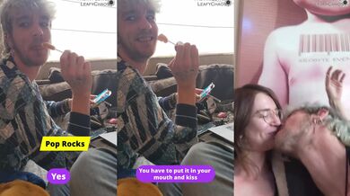 Making out while eating pop rocks