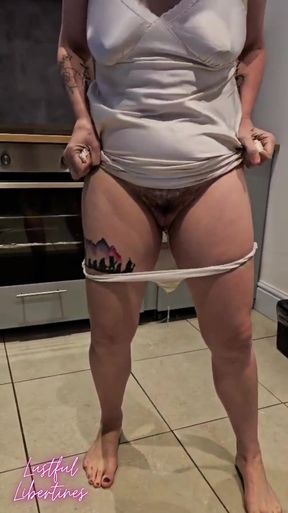 Panty Pissing - You Can See How Much That Was Needed!