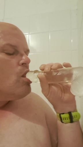 The Slut Is Clearly Addicted to Dildo Sucking