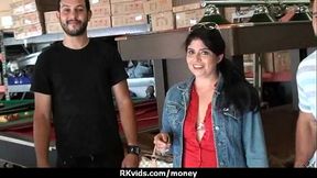 Cute Teen Sucked and fucked for cash 26