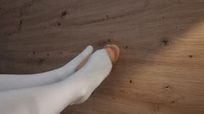 NaughtyBunny69 plays with dildo with her little feet! #feet #smallfeet #footfetish #dildoplay