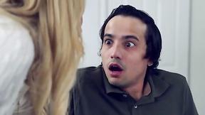 ”Cumhungry Step Mom Rachael Cavalli walks in on her porn addict Stepson”