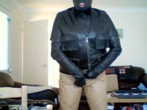 Cumming on my leather