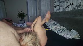 Amateur couple enjoying their fetish in homemade sex