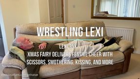 Lexi 35X - Xmas Fairy Delivers Festive Cheer with Scissors, Facesits, Kissing, and More