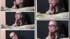 Gorgeous Curly Secretary Interactive Oral Treatment! Perfect Handjob and Blowjob Tongue Play, Salivating, Milking Cock Post Cum Play Cuckolding Voyeur Angle 720p