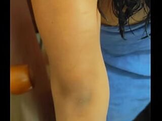 Stepbrother Watches Me While Showering And Fuck Hard My Hairy Pussy