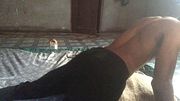 Man in Sweatpants Humping, Stroking and Moaning