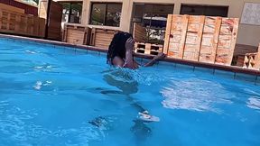 Barely Behaving by the Pool