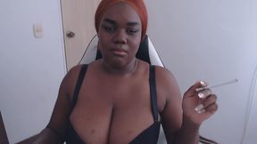 Masochist whore smokes for you