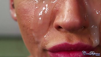 CumPerfection - Tattoed Babe Receives Amazing Facial -