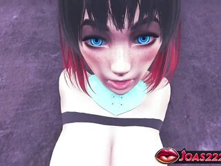 Breasty Catgirl Comics CG – Public Breast Massage, Sex-toy Masturbation and Pussylicking Climax