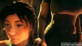 Take The Biggest Dick Ever With Car Toon, Tomb Raider And Lara Craft