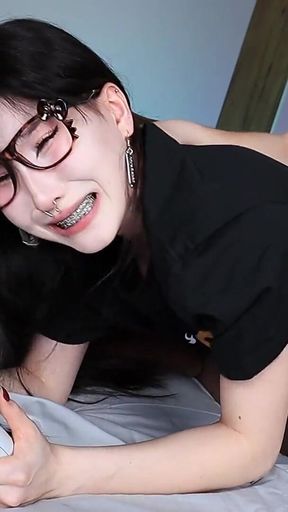 Petite Japanese Gamer First Anal & Facial - Ahegao Moans [full]