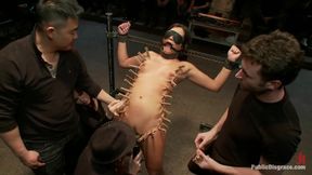 Pushed to the Limit with Uncontrollable Orgasms Made to Cum Over and Over by Strangers