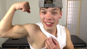 EastBoys: Super cute jerking big dick live on webcam