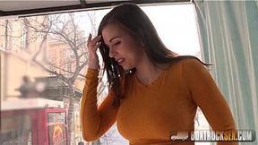 Spanish Nekane Sweet gets pounded with a creampie that splatters all over her giant butt&#x1F351;