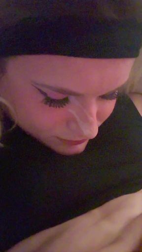 Sissy slut receives a self facial