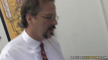 Sammie Spades is a pigtailed blonde slut who likes to suck and fuck black cock
