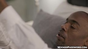 Brunette Casey Calvert tries BBC for the first time and loves it