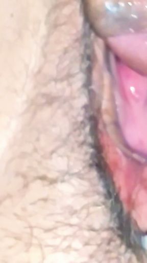 Cuckold receiving squirt from his wife fucked by his well-endowed neighbor   Clip 2