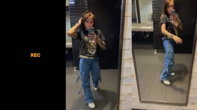Petite slut whore gets choked by huge cock fast
