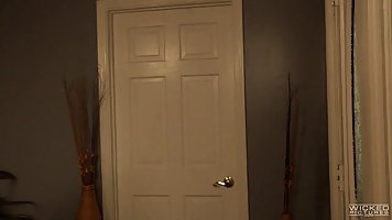 Asa Akira and Missy Martinez are having a hot threesome with a guy who has a big dick