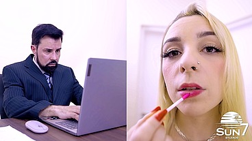 The office catches fire with a blonde and a hot anal fuck in the middle of the afternoon
