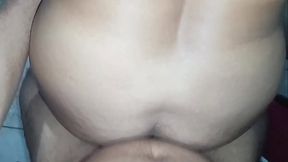 Latina MILF rides big cock in doggystyle POV