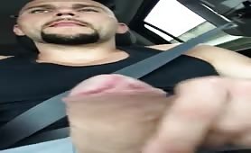 Straight guy in his car found a hot dude he likes