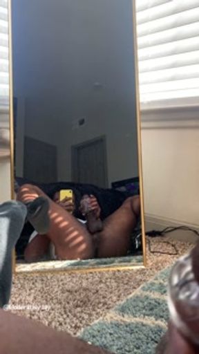 Edge With Me: Big Dick Fucks Fleshlight in the Mirror (Only Cum If I Cum Challenge)