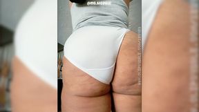 In Her Tight Uneven White Panties