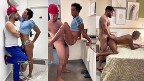 femboy da bunda grande fica de calcinha pra trabalhador clt