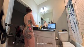 Dickflash Shower Adventure Part 2 New Roommate Forgot to Close the Bathroom Door