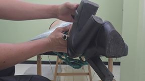 Amaru's first wrapped up tickle punishment (feet camera)