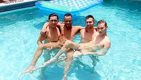 Spring Break Heat: Javier Takes Mikes Load by the Pool – GayPornX 18+
