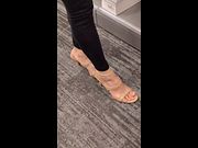 Sammy Soles Trying Out Different Shoes At Target And Showing Off Her Perfect Pink Toes