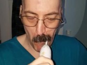 Brushing my teeth