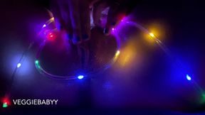 Artsy, Oily, String Light Pussy Rubbing