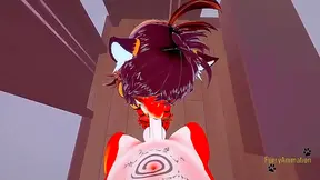 POV Furry Hentai – Hot Tigress Blows Fox & Gets Fucked for Creamy Finish