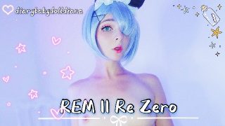 Skinny Rem จาก Re:Zero สาวคอสเพลย์ร่วมเพศหีของเธอกับดิลโด้