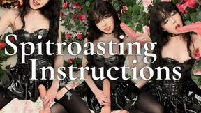Faggot Self-Spitroasting JOI & CEI: Cock Worship Instructions