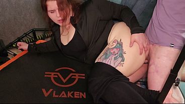 Close-up of a hot MILF big butt and lots of cum