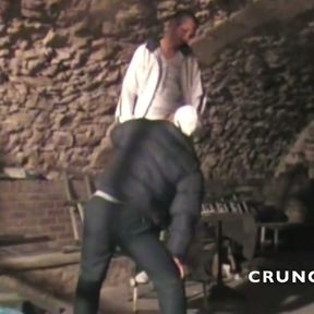 Two bisex scally boys fuck in a discreet basement