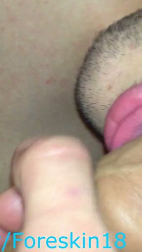 The bartender twink after customer service, came home and gave his narrow holes to fuck his greedy daddy!   Clip 3