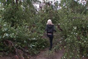 Innoccent blonde in the clutches of depraved men