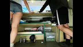 Super hot older woman shows off her seductive booty in the office