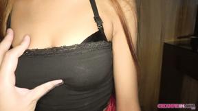 ”Tatooed Babe Pleasures Horny Meat After Foreplay”