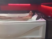 straight boy has orgasm and masturbates in jacuzzi